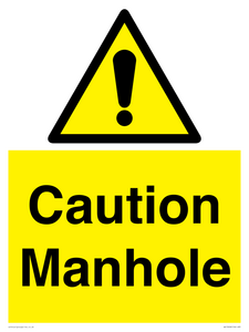 Caution Manhole